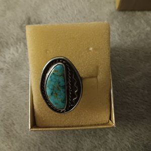 NAVAJO sterling silver vintage sz 9